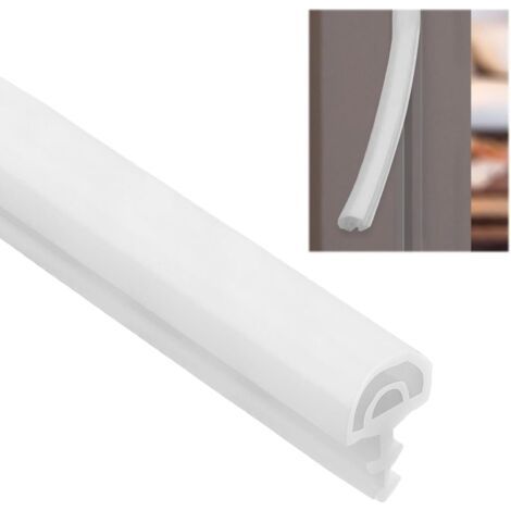 10m Blanc Pvc Isolation Phonique Joint Caoutchouc Porte, Isolation Sonore De Porte En Bois, Phoque Anti-Collision, MatéRiaux Respectueux De L'Environnement Et éLastiques, Largement UtiliséS (1/5)