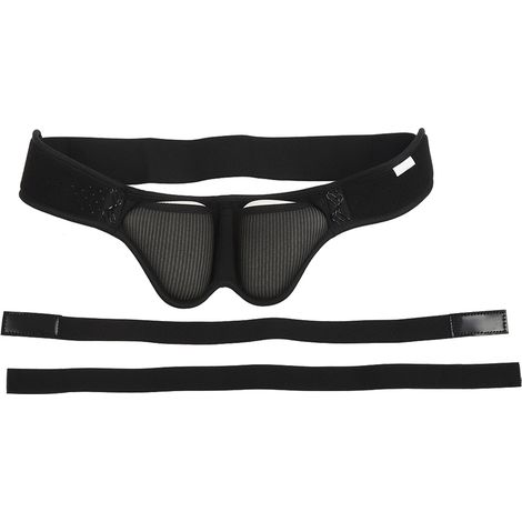 Sangle herniaire réglable, fixation souple à double compression pour hernie inguinale, vie quotidienne M29.9‑35.4 pouces (1/5)
