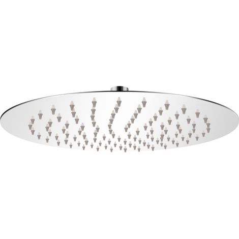 Cabezal de ducha de lluvia de acero inoxidable redondo de 25 cm (1/4)