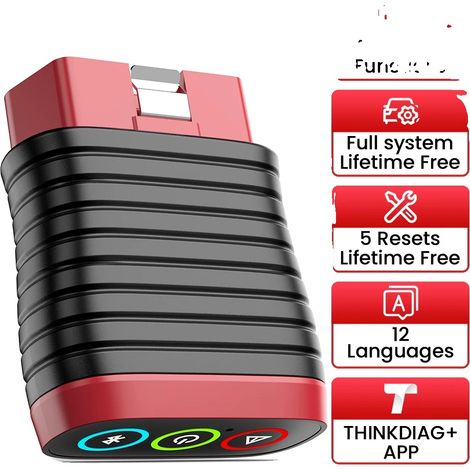 Outil de diagnostic de voiture, scanner Bluetooth, diagnostic complet du système, THINKCAR BD6 (1/2)