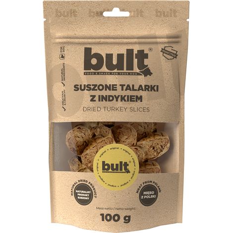 BULT natürlicher Kausnack für Hunde, Truthahnscheiben, 100 g Leckerli (1/3)