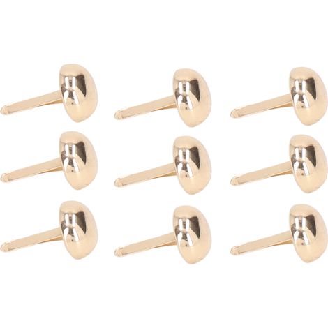 200 rivets décoratifs en métal, électroplaqués colorés, rivets faits main pour meubles à monter soi-même, têtes rondes brillantes, décoration style punk SP10 001