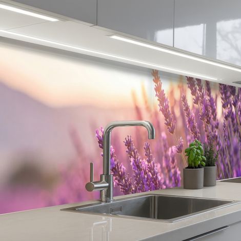 REVETEMENT MURAL DE CUISINE, CRÉDENCE DE CUISINE Lavande - Pourpre - Soleil 300x60 cm (1/5)