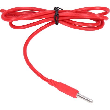 2er-Pack Bananenstecker-Messleitungen, 4 mm Stecker-Stecker, Messing-PVC, 32 A 1000 V, Elektrisches Messset, Rot (1/5)