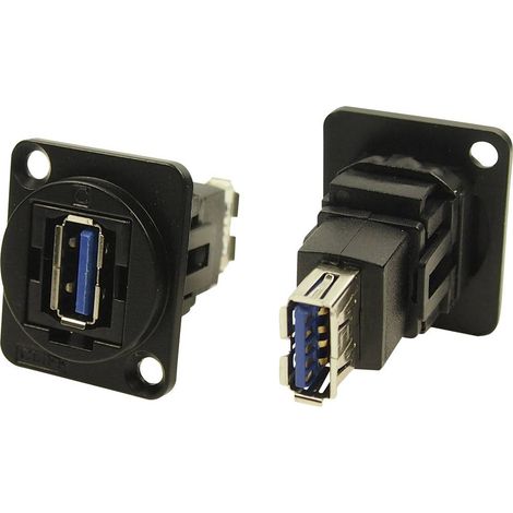 Adaptateur USB 3.0 femelle type A vers USB 3.0 femelle type B Cliff CP30205NMB 1 pc(s) W903091 (1/2)