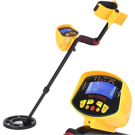 Détecteur de métaux pour adultes Détecteur de métaux MD3010II Détecteur de métaux souterrain Chercheur d'or Chasseur de trésors Chercheur de trésors Outil de recherche Étanche professionnelle amélioré