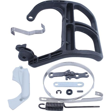 Kit de réparation du couvercle et du levier de frein de chaîne pour Stihl MS180 MS170 018 017 tronçonneuses, levier de frein de chaîne, couvercle de frein, kit de réparation de frein, ressort plat (1/5)