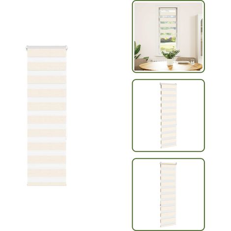 vidaXL Zebrarollo Marmorbeige 50x150 cm Stoffbreite 45,9 cm Polyester (1/5)