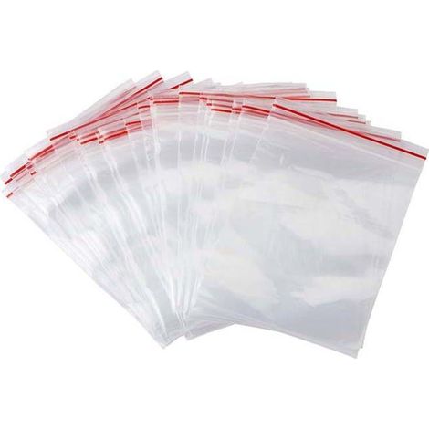 Sachets plastiques transparents refermables, 6x8cm, 500 pièces, pour la conservation et la décoration des aliments. (1/4)
