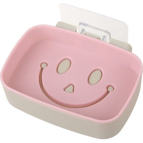 Distributeur De Savon Double Couche - Boîte De Rangement Murale En PP - Pour Salle De Bain Et Cuisine - 1 Pièce (1/2)