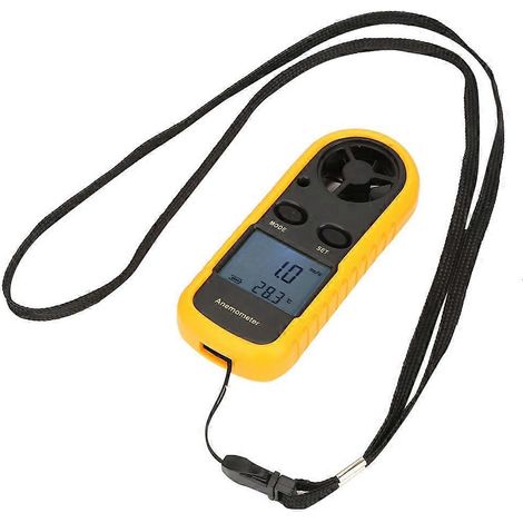 GM816 Mini-Handanemometer mit LCD-Display, digitalem Windgeschwindigkeitsmesser