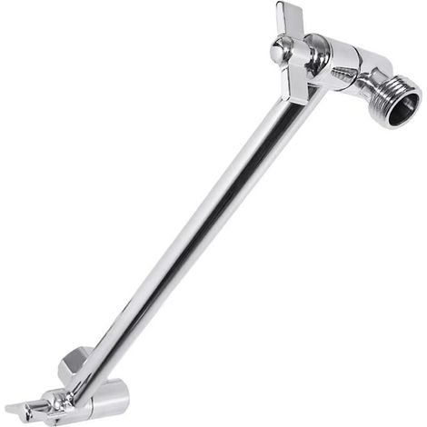 Bras d'extension de douche — Bras d'extension réglable pour pommeau de douche de 11 pouces — Tige de support en acier inoxydable