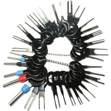 Kit d'outils de réparation pour connecteurs de câbles (extracteur de broches, tire-broches, etc.) (1/5)