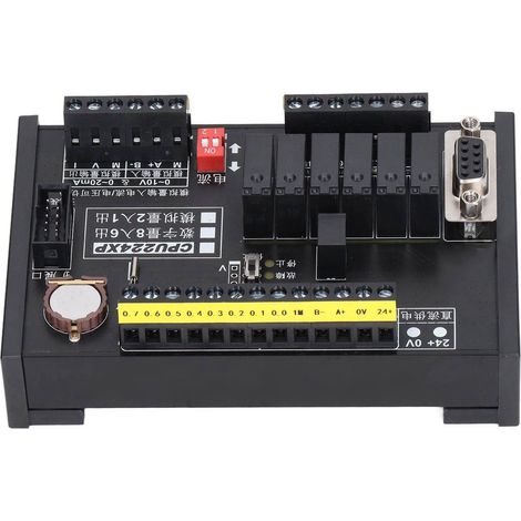 Automate programmable PLC CPU224XP, module logique contrôle industriel DC 24V, carte de commande pour automate programmable. (1/5)