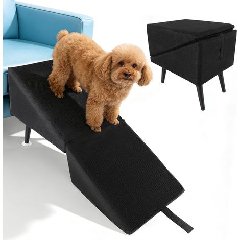 1 Rampe Pour Chien, Escalier Pliable Antidérapant En Coton Et Lin, Pour Petit Chien Et Chat, Canapé Et Lit