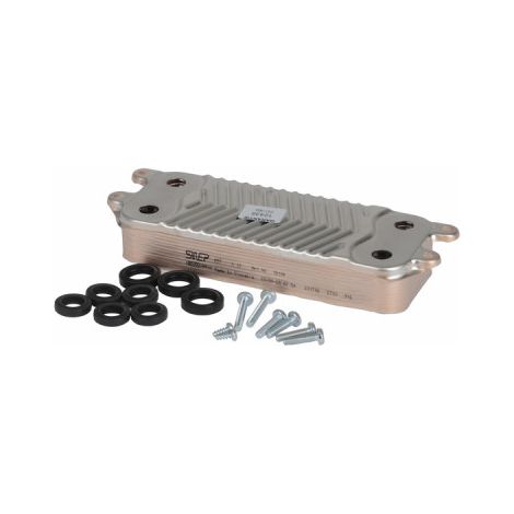 Diff – Échangeur thermique 12 plaques – Compatible Saunier Duval 0020186152 – Installation rapide pour eau chaude sanitaire
