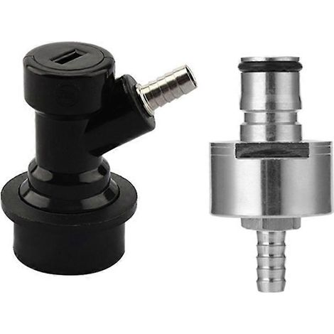 Bouchon de carbonatation à verrouillage à bille - Bouchon de carbonatation en acier inoxydable avec verrouillage à bille à embout cannelé de 5/16 po (1/5)