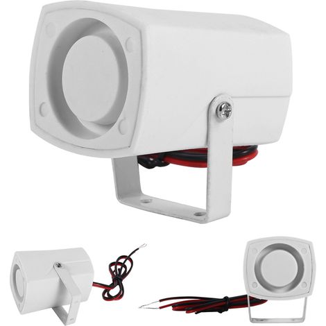 Kabelgebundene Mini-Hupe mit lauter Alarmanlage für Haus und Fahrzeug, unterstützt 110 dB, 12 V DC (1/5)