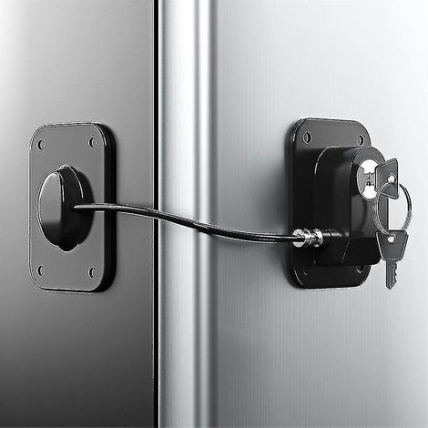 Verrou de réfrigérateur, verrou de frigo avec protection par fil de silicone (1/5)