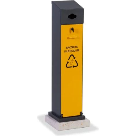 Contenitore Pile Esauste 259 Giochipark acciaio zincato 6lt 24x24x99h (1/2)