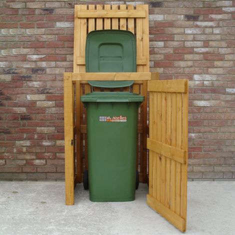 Wheelie Dip Treated Single Bin Store - L79 x W83 x H120 cm (1/5)