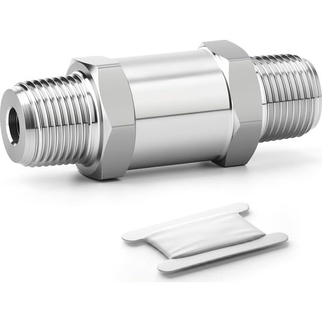Clapet Anti-Retour à Corps Split 1/2" BSP Mâle (1Pc) Corps split pour entretien facile, empêche le reflux, acier inoxydable 304, pour conduites industrielles. (1/5)