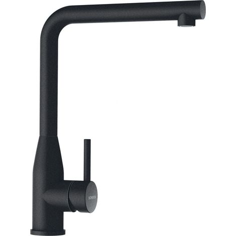 Schock 518027PUR. Tipo di beccuccio: Estraibile, Colore del prodotto: Nero, Materiale del rubinetto: Acciaio inox. Distanza tra foro di fissaggio e diffusore acqua: 20,5 cm, Distanza diffusore dell...
