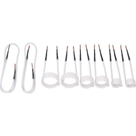 Bobine de chauffage à Induction, noyau en laiton de 2.5mm, Kit de 4 Types pour le retrait des boulons et des écrous, 8 pièces (1/5)