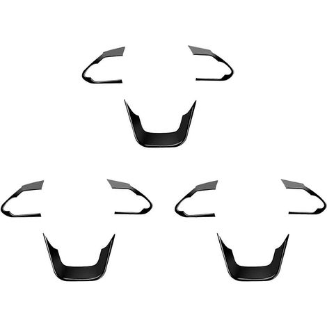 kits d'autocollants pour garniture de volant intérieur (conduite à droite) pour Toyota Voxy Noah série 90 (2022-2023+), noir brillant (1/5)