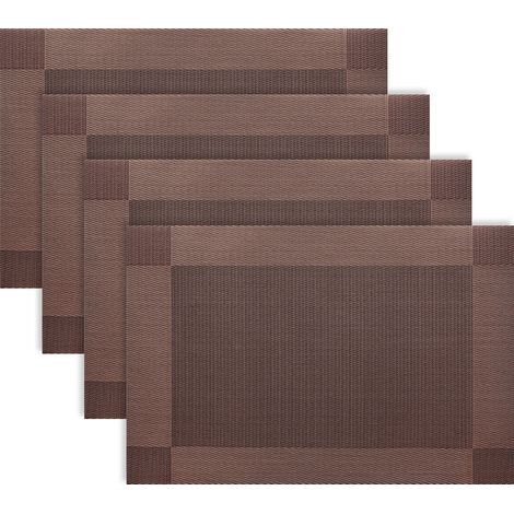 Placemat PVC - 45 x 30 cm - Résistant à la chaleur - Lavable à la main - Pour Table de Cuisine et Salle à Manger - 1 pièce (1/5)