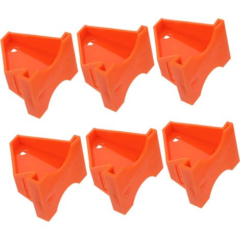 20 Pcs Outils D'installation De Plancher En Bois En Plastique Espaceurs De Plancher De Bois Franc (orange) (1/5)