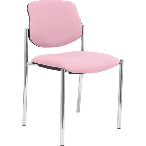 Silla fija Styl bali rosa chasis cromo