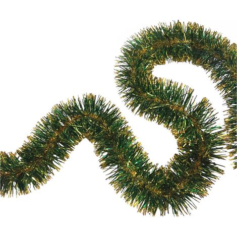 Weihnachtsdeko Rolly, Strukturfarbe Gold, Grün