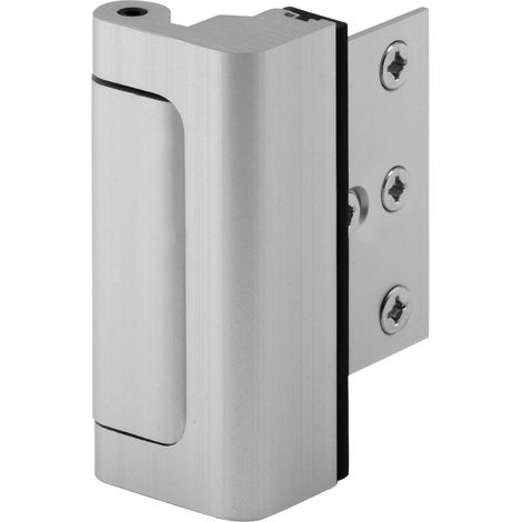 Fermaporta in nichel satinato / Fermaporta d'ingresso / Clip a sgancio rapido / Gancio per porta interna di hotel - Argento (1/4)