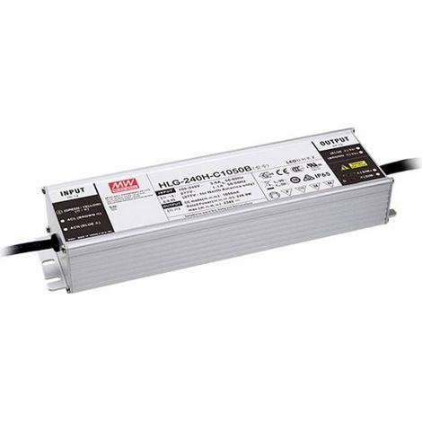MEAN WELL HLG-240H-C700B Driver per LED Corrente costante 249.9 W 700 mA 178 - 357 V/DC Funzione dimmer 3 in 1, Montagg