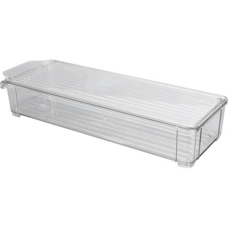 Transparente Aufbewahrungsbox mit großem Fassungsvermögen – Robustes, lebensmittelechtes Plastik für die Speisekammer – Tragbarer Aufbewahrungsbehälter mit Deckel