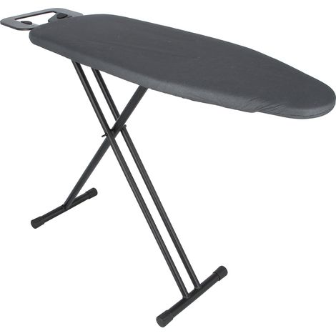 JVD - Table à repasser Element, cadre acier soudé, plateau en treillis, repose-fer intégré, housse noire, hauteur réglable - Matériel professionnel