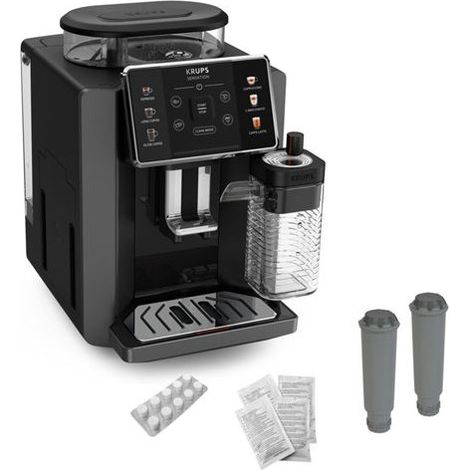 Expresso avec broyeur Krups Sensation Lait M85 Maestro EA912HF1 Gris anthracite