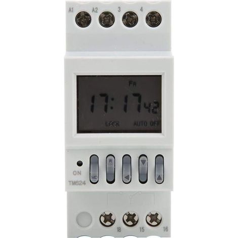 TM624 Digitaler Zeitschalter 220V DIN-Schienenmontage mit gesteuertem Alarm und 40 Gruppen (1/4)
