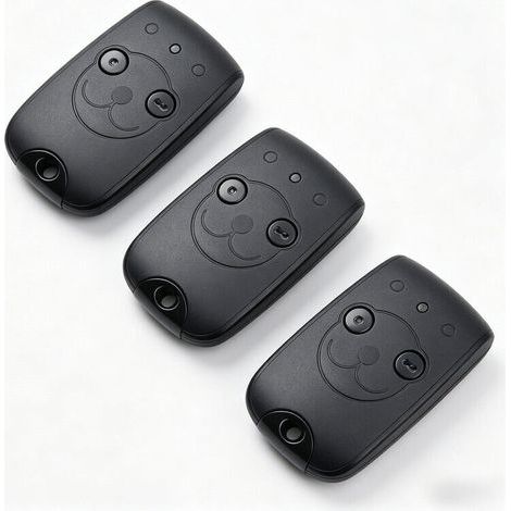 Lot de 3 Trois télécommandes 1841026 NS à 2 canaux (433,42 MHz) pour la commande de deux moteurs dans les systèmes d'automatisation de portails et de portes de garage. Batterie au lithium longue durée (1/5)