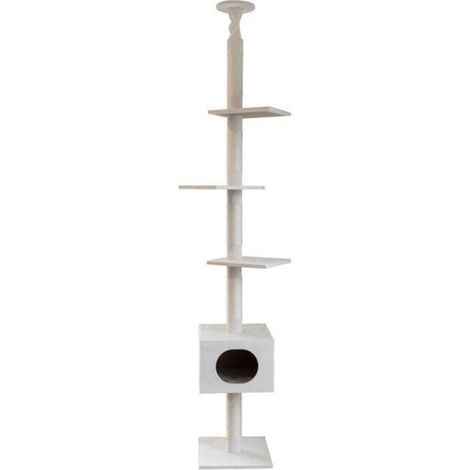 Arbre a chat - 38 x 38 x 240 a 260 cm - Ferdi - KERBL - Blanc - Sisal (1/5)