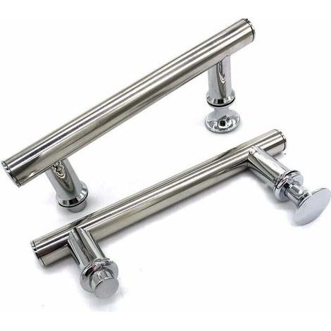145 mm (14.5 cm) Chrome ABS Shower Door Handle, Hole to Hole (2 Pieces) - LIAIKI (1/4)