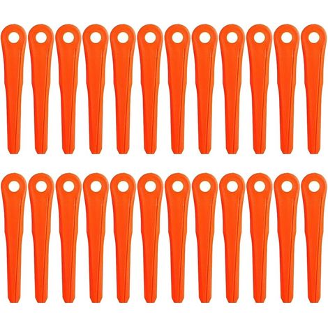 Lot de 24 lames en plastique 4002 007 1000 pour têtes de débroussailleuse Stihl Polycut 6-2, 6-3, 7-3, Polycut 28-2, 48-2, 47-3 (1/5)