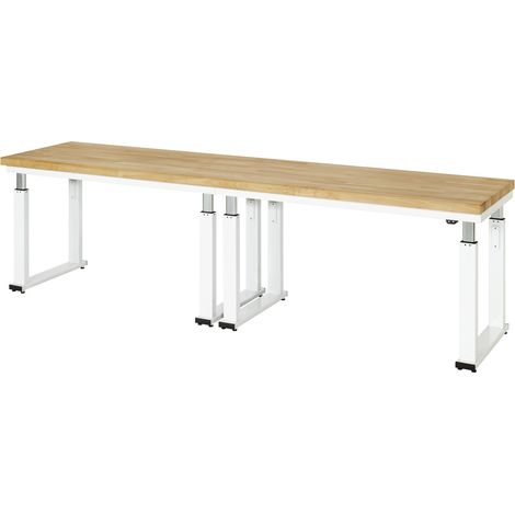 STIER Elektrisch Höhenverstellbare Werkbank Premium BxTxH 3000x700x740-1140 mm (1/5)