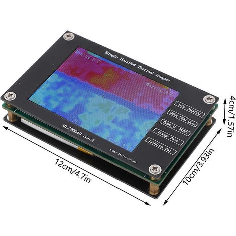 Caméra thermique numérique portable avec capteur infrarouge et écran LCD multifonctionnel de 2,8 pouces