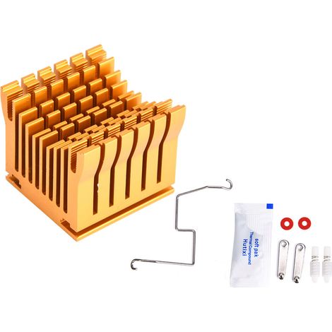 Heat Sink High Quality Gold Aluminum Electrical Supplies for Printed Circuit Power Board 43x40x36mm
