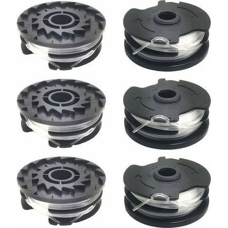 Lot de 6 bobines de fil nylon 1,6 mm pour coupe-bordure LIDL Parkside – Design spiralé pour coupe efficace – Compatible PRTA 20-Li, PRT 300, PRT 550 (1/4)