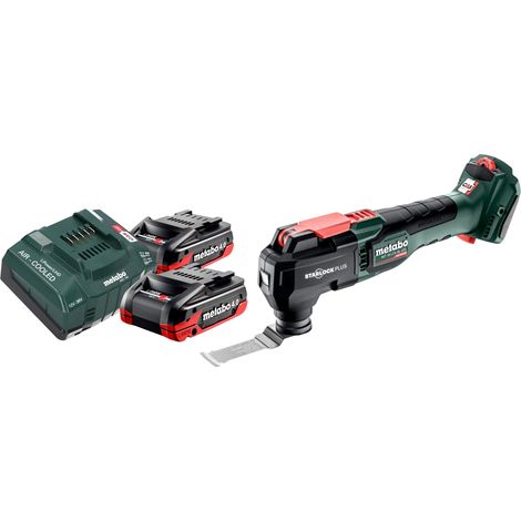 Multitool a batteria Metabo MT 18 LTX BL QSL 18 V Brushless Starlock Plus + 2 batterie LiHDX da 4,0 Ah + caricabatterie (1/5)