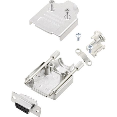 encitech MHDM-09-DBS-K 6355-0005-11 D-SUB Buchsenleisten-Set 180 ° Polzahl: 9 Lötkelch 1 Set