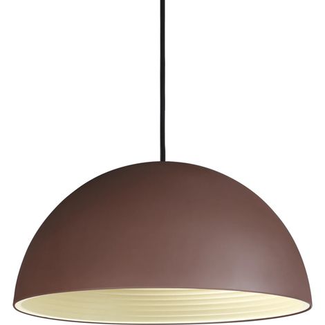 Sospensione Rustica-Country Folk Metallo Corten Ruggine 1 Luce E27 D50Cm (1/3)